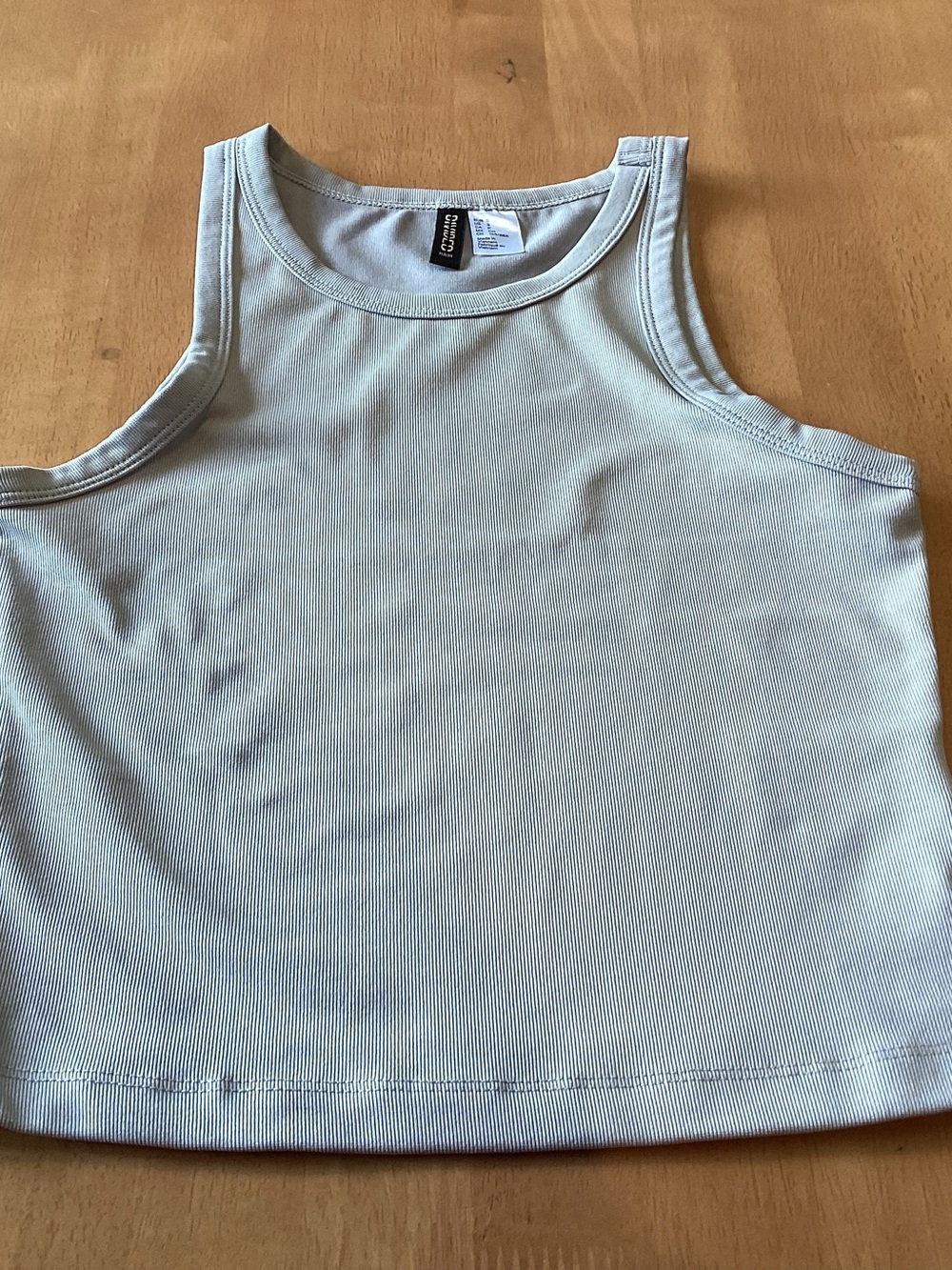 Divided Light Ribbed Crewneck Tank